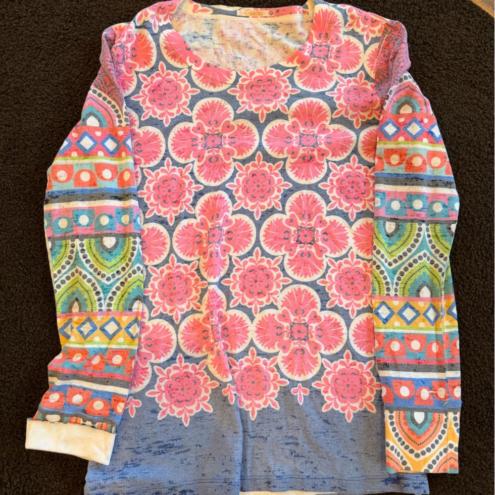Sundance Catalo Multicolor Long Sleeve Tee from Before & Again